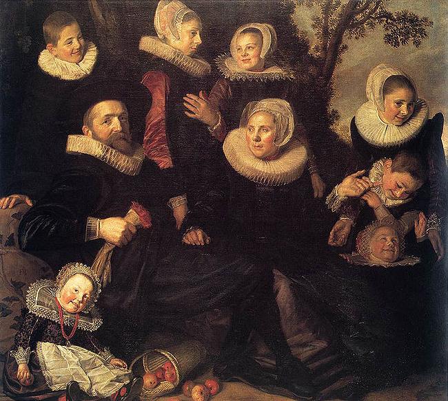 Frans Hals Portrait of an unknown family France oil painting art